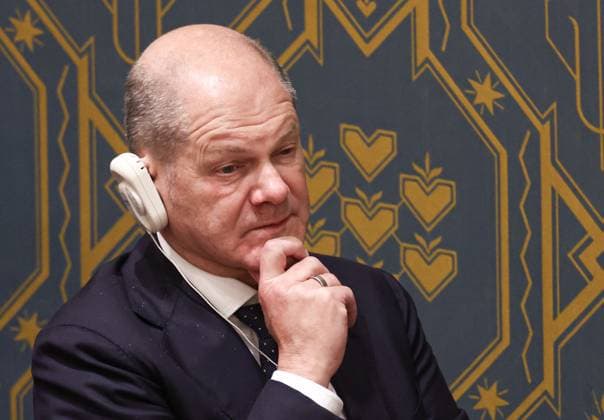 News Themen der Woche KW38 News Bilder des Tages UNITED STATES, NEW YORK CITY - SEPTEMBER 20, 2023: Germany s Chancellor Olaf Scholz attends a meeting of the United Nations Security Council at the UN Headquarters. Valery Sharifulin TASS  62406298