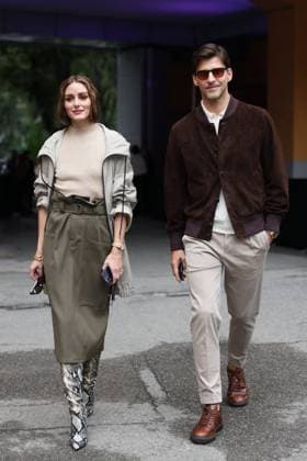 MFW - Tod Arrivals Olivia Palermo, Johannes Huebl arrives at the Tod s fashion show during the Milan Fashion Week Womenswear Spring Summer 2024 on September 22, 2023 in Milan, Italy. Photo by ABACAPRESS:COM Milan Italy  Copyright: xABACAx 868781_034 ABACAx 868781_034