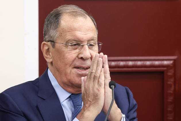 News Themen der Woche KW38 News Bilder des Tages UN Generalversammlung in New York City - Sergei Lawrow bei Treffen am Rande der Veranstaltung USA, NEW YORK CITY - SEPTEMBER 22, 2023: Russia s Foreign Minister Sergei Lavrov attends a meeting of foreign ministers of member state of the Group of Friends in Defense of United Nations Charter on the sidelines of the 78th session of the United Nations General Assembly at the Venezuelan Permanent Mission to the UN. Valery Sharifulin TASS  62481052