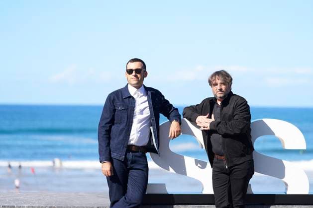 Entertainment Themen der Woche KW38 San Sebastian Festival - No Me Llames Ternera Photocall Marius Sanchez, Jordi Evole attended No me llames Ternera Photocall during 71st San Sebastian International Film Festival at Kursaal Palace on September 23, 2023 in Donostia San Sebastian, Spain. Photo by ABACAPRESS.COM Donostia San Sebastian Euskadi Spain  Copyright: xABACAx 868976_017 ABACAx 868976_017