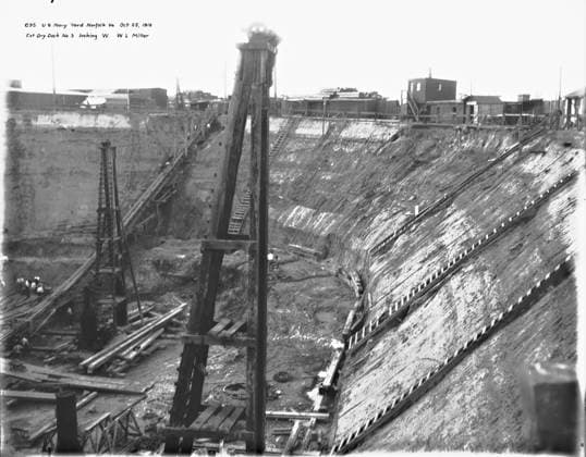 RECORD DATE NOT STATED Historic photographs of the Norfolk Naval shipyard located in the Fifth Naval District. Operating under the Department of Defense and the Department of the Navy. Copyright: xpiemagsx piemagsnornavshpy24062023-581 !ACHTUNG AUFNAHMEDATUM GESCHÄTZT!