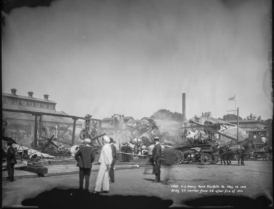 RECORD DATE NOT STATED Historic photographs of the Norfolk Naval shipyard located in the Fifth Naval District. Operating under the Department of Defense and the Department of the Navy. Copyright: xpiemagsx piemagsnornavshpy24062023-905 !ACHTUNG AUFNAHMEDATUM GESCHÄTZT!