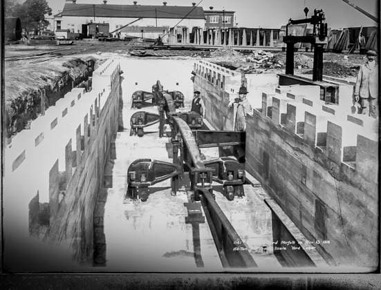 RECORD DATE NOT STATED Historic photographs of the Norfolk Naval shipyard located in the Fifth Naval District. Operating under the Department of Defense and the Department of the Navy. Copyright: xpiemagsx piemagsnornavshpy24062023-961 !ACHTUNG AUFNAHMEDATUM GESCHÄTZT!
