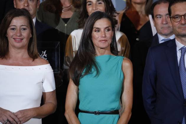 25-09-2023 Madrid Queen Letizia of Spain attends the presentation of the Retina Eco 2023 Awards held at the Royal Tapestry Factory Foundation in Madrid, Spain. The Retina Eco 2023 Awards are organized by PRISA Media in collaboration with Capgemini and recognize the most outstanding projects for their innovation, impact on sustainability and the fight against climate change, technology and other environmental or social aspects related to the United Nations Sustainable Development Goals. No Spain Â  Copyright: xPPEx