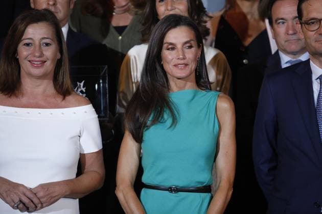 25-09-2023 Madrid Queen Letizia of Spain attends the presentation of the Retina Eco 2023 Awards held at the Royal Tapestry Factory Foundation in Madrid, Spain. The Retina Eco 2023 Awards are organized by PRISA Media in collaboration with Capgemini and recognize the most outstanding projects for their innovation, impact on sustainability and the fight against climate change, technology and other environmental or social aspects related to the United Nations Sustainable Development Goals. No Spain Â  Copyright: xPPEx