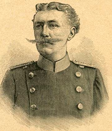 Europa, Asien, Deutschland, Rittmeister Freiherr von Knigge, Kommandant des Hauptquartiers in China , Peking unter Generalfeldmarschall Graf Waldersee, Zeichnung aus : Zur Guten Stunde , um 1900. Europe, Asia, Germany, Rittmeister baron Knigge, commander of the headquarter in China , Beijing under General field marshall count Waldersee, drawing from the magazine Zur Guten Stunde , about 1900. Rittmeister Freiherr von Knigge um 1900 Rittmeister Baron Knigge  xHistorischesxAugexRalfxFeltzx Copyright: xHistorischesxAugexRalfxFeltzx Rittmeister Freiherr von Knigge um 1900 Rittmeister Baron Kni