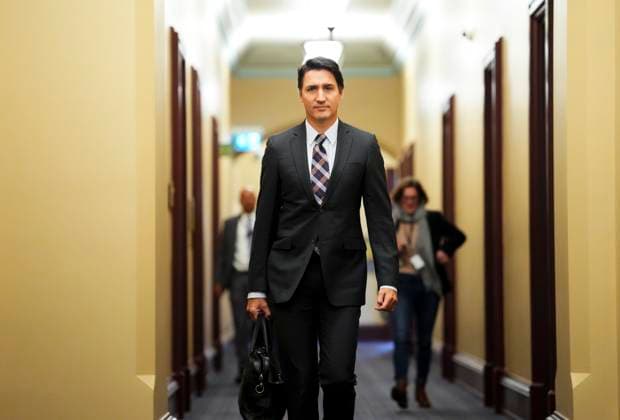 September 26, 2023, Ottawa, ON, Canada: Prime Minister Justin Trudeau arrives for a cabinet meeting on Parliament Hill in Ottawa on Tuesday, Sept. 26, 2023. Ottawa Canada  - ZUMAc35_ 20230926_zaf_c35_002 Copyright: xSeanxKilpatrickx