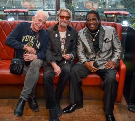 The Boisdale Music Awards, - 20 Sep 2023, Boisdale of Canary Wharf, London, UK Mud Morganfield with Rob Spragg and Nick Reynolds at The Boisdale Music Awards, - 20 Sep 2023, Boisdale of Canary Wharf, London, UK, Credit:Jules Annan Avalon  Copyright: xJulesxAnnanx xAvalonx 0807220050