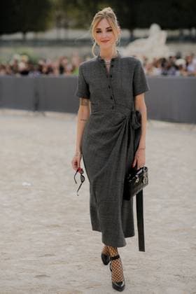 PFW - Dior Street Style Street style, Chiara Ferragni arriving at Dior Spring Summer 2024 show, held at Jardin des Tuileries, Paris, France, on September 26, 2023. Photo by Marie-Paola Bertrand-Hillion ABACAPRESS.COM Paris France  Copyright: xBertrand-HillionxMarie-Paola ABACAx 869328_009 Bertrand-HillionxMarie-Paola ABACAx 869328_009