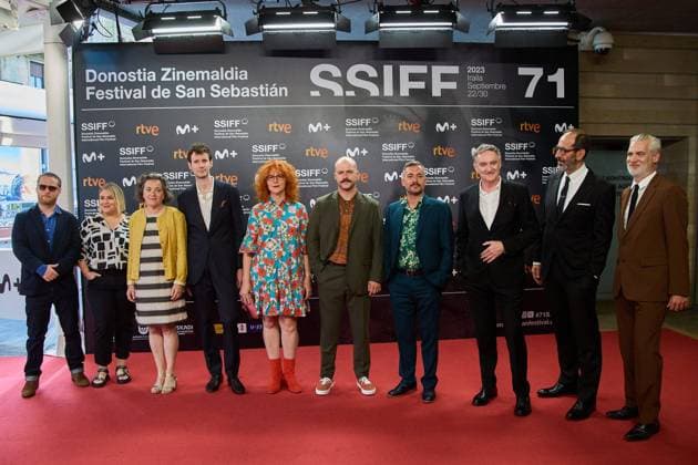 Donostia San Sebastian Basque Country September 27, 2023 San Sebastian Zinemaldia Film Festival Photocall on the red carpet prior to the official screening of the film Le Successeur in the official section of the 71st edition of the San Sebastian Zinemaldia Film Festival, in Donostia San Sebastian on September 27, 2023 Credit Inigo Alzugaray Cordon P