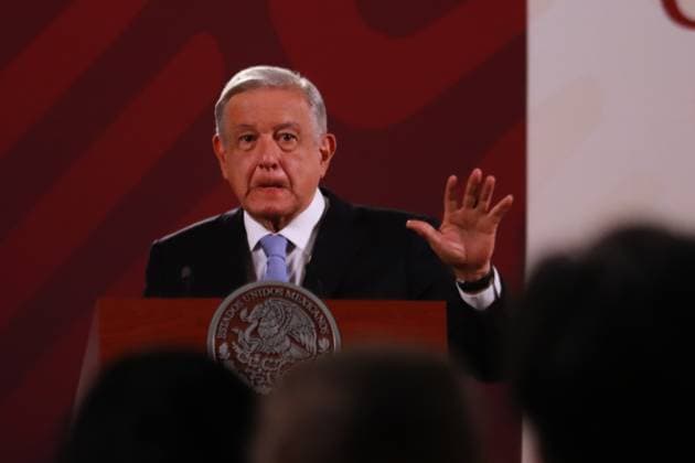 September 27, 2023 in Mexico City, Mexico: Mexican President, Andres Manuel Lopez Obrador, speaks during the morning briefing conference in front of reporters at the National Palace. on September 27, 2023 in Mexico City, Mexico. Mexico City Mexico - ZUMAe321 20230927_zia_e321_012 Copyright: xCarlosxSantiagox