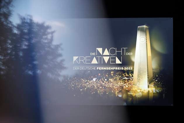 Das Logo zur Verleihung bei der Nacht der Kreativen im Rahmen der Verleihung des Deutschen Fernsehpreises 2023 in der Kölner Flora. Köln, 27.09.2023 NRW Deutschland Copyright: xChristophxHardtx