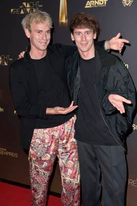 Emil Belton und Oskar Belton bei der Verleihung des Deutschen Fernsehpreises 2023 - Die Nacht der Kreativen in der Flora Köln. Köln, 27.09.2023