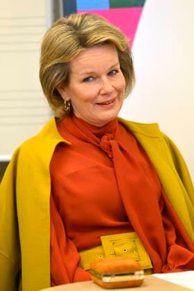 HRH Queen Mathilde Visits Musica Mundi in Waterloo WATERLOO, BELGIUM - SEPTEMBER 28 : Queen Mathilde of Belgium is visiting the Musica Mundi school in Waterloo. This international school offers young gifted musicians aged 10 to 18 the opportunity to combine professional music training with a general secondary education program. Young talents from all over the world receive intensive individual instrument training and classroom lessons in music and general education. The Queen attends a lesson, attends a concert and meets the teachers and students..Visit pictured on SEPTEMBER 28, 2023 in Waterloo, Belgium, 28 09 2023 Waterloo Belgium  Copyright: xPhilipxReynaersx