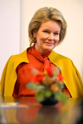 HRH Queen Mathilde Visits Musica Mundi in Waterloo WATERLOO, BELGIUM - SEPTEMBER 28 : Queen Mathilde of Belgium is visiting the Musica Mundi school in Waterloo. This international school offers young gifted musicians aged 10 to 18 the opportunity to combine professional music training with a general secondary education program. Young talents from all over the world receive intensive individual instrument training and classroom lessons in music and general education. The Queen attends a lesson, attends a concert and meets the teachers and students..Visit pictured on SEPTEMBER 28, 2023 in Waterloo, Belgium, 28 09 2023 Waterloo Belgium  Copyright: xPhilipxReynaersx