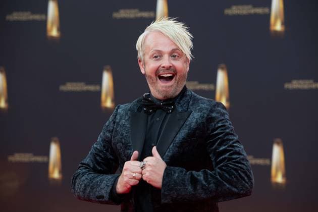 Ross ANTHONY; Entertainer, Roter Teppich, Red Carpet Show, Ankunft, arrival, Verleihung des Deutschen Fernsehpreises, Der Deutsche Fernsehpreis 2023, Deutscher Fernsehpreis 2023 in den MMC Studios Koeln, am 28.09.2023.