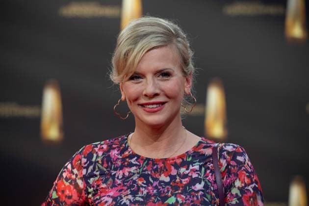 Eva HABERMANN, Schauspielerin, Roter Teppich, Red Carpet Show, Ankunft, arrival, Verleihung des Deutschen Fernsehpreises, Der Deutsche Fernsehpreis 2023, Deutscher Fernsehpreis 2023 in den MMC Studios Koeln, am 28.09.2023.