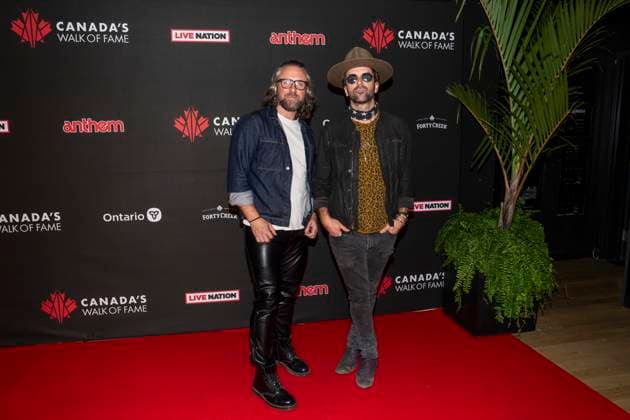 September 28, 2023, Toronto, ON, CANADA: Colin and John-Angus MacDonald of the Trews pose for photos on the red carpet during the 2023 CanadaöÄÃ s Walk of Fame ceremony in Toronto, Thursday, Sept. 28, 2023. 13 bands were inducted into this years class at the Rock of Fame event. Toronto CANADA  - ZUMAc35_ 20230928_zaf_c35_124 Copyright: xAndrewxLahodynskyjx