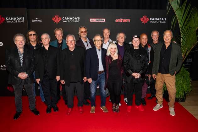 September 28, 2023, Toronto, ON, CANADA: Members of the band Lighthouse pose for photos on the red carpet during the 2023 CanadaöÄÃ s Walk of Fame ceremony in Toronto, Thursday, Sept. 28, 2023. 13 bands were inducted into this years class at the Rock of Fame event. Toronto CANADA  - ZUMAc35_ 20230928_zaf_c35_125 Copyright: xAndrewxLahodynskyjx