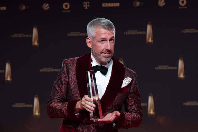Preistraeger Sebstian PUFPAFF, Moderator, Kategorie Beste Comedy Late Night, TV Total, Verleihung des Deutschen Fernsehpreises, Der Deutsche Fernsehpreis 2023, Deutscher Fernsehpreis 2023 in den MMC Studios Koeln, am 28.09.2023.