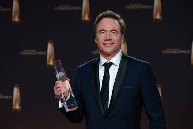 Preistraeger Michael Bully HERBIG, Regisseur, Schauspieler, Kategorie Ehrenpreis der Stifter, Lebenswerk, Verleihung des Deutschen Fernsehpreises, Der Deutsche Fernsehpreis 2023, Deutscher Fernsehpreis 2023 in den MMC Studios Koeln, am 28.09.2023.