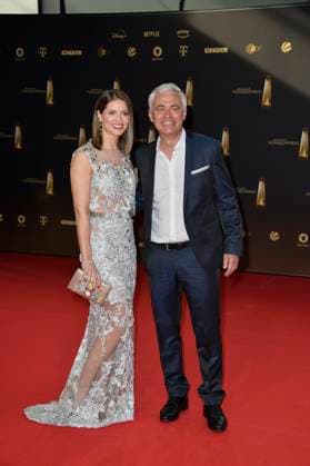 Andreas von Thien und Frau Alexandra von Thien bei der Verleihung des Deutschen Fernsehpreises in Koeln 28.09. 2023