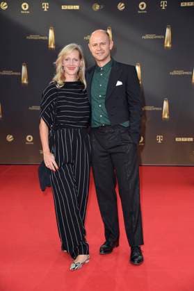 Anna Schudt und Mann Moritz Fuehrmann bei der Verleihung des Deutschen Fernsehpreises in Koeln 28.09. 2023