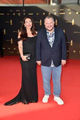 Sebastian Lege und Madita van Huelsen bei der Verleihung des Deutschen Fernsehpreises in Koeln 28.09. 2023