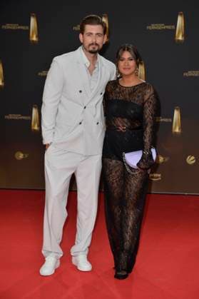 Christian Wackert und Frau Steffi Brungs bei der Verleihung des Deutschen Fernsehpreises in Koeln 28.09. 2023 *** Christian Wackert and wife Steffi Brungs at the German Television Award ceremony in Cologne 28 09 2023