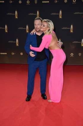 Ralf Schmitz und Evelyn Burdecki bei der Verleihung des Deutschen Fernsehpreises in Koeln 28.09. 2023