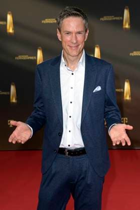 Sven Lorig bei der Verleihung des Deutschen Fernsehpreises 2023 in den MMC Studios. Köln, 28.09.2023