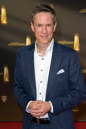 Sven Lorig bei der Verleihung des Deutschen Fernsehpreises 2023 in den MMC Studios. Köln, 28.09.2023