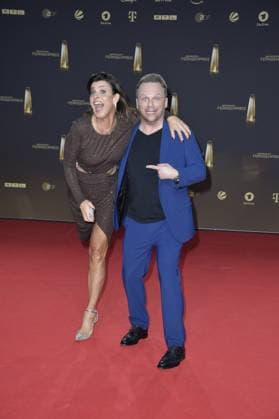 Marlene Lufen und Ralf Schmitz bei der Verleihung vom Deutschen Fernsehpreis am 28.09.2023 in Koeln Deutscher Fernsehpreis Verleihung 2023 in Koeln