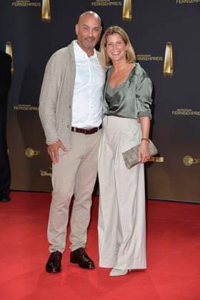 Valerie Niehaus und ihr Ehemann Manuel Graf bei der Verleihung vom Deutschen Fernsehpreis am 28.09.2023 in Koeln Deutscher Fernsehpreis Verleihung 2023 in Koeln