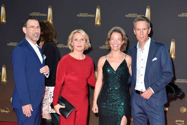 Till Nassif, Claudia von Brauchitsch, Anna Planken und Sven Lorig bei der Verleihung vom Deutschen Fernsehpreis am 28.09.2023 in Koeln Deutscher Fernsehpreis Verleihung 2023 in Koeln