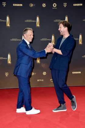 Oliver Pocher und Luke Mockridge bei der Verleihung vom Deutschen Fernsehpreis am 28.09.2023 in Koeln Deutscher Fernsehpreis Verleihung 2023 in Koeln