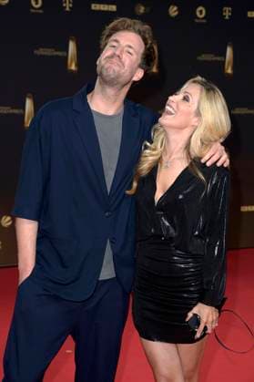 Luke Mockridge und Ines Anioli bei der Verleihung des Deutschen Fernsehpreises 2023 in den MMC Studios. Köln, 28.09.2023