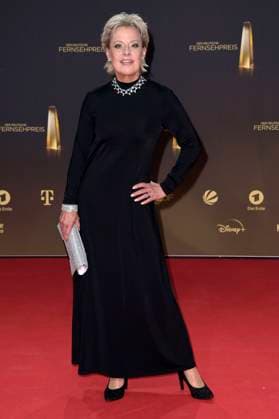 Tanja Schumann bei der Verleihung des Deutschen Fernsehpreises 2023 in den MMC Studios. Köln, 28.09.2023