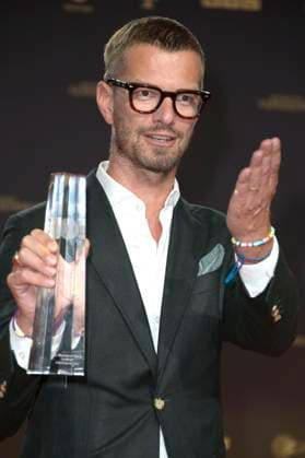 Joko Winterscheidt bei der Verleihung des Deutschen Fernsehpreises 2023 in den MMC Studios. Köln, 28.09.2023