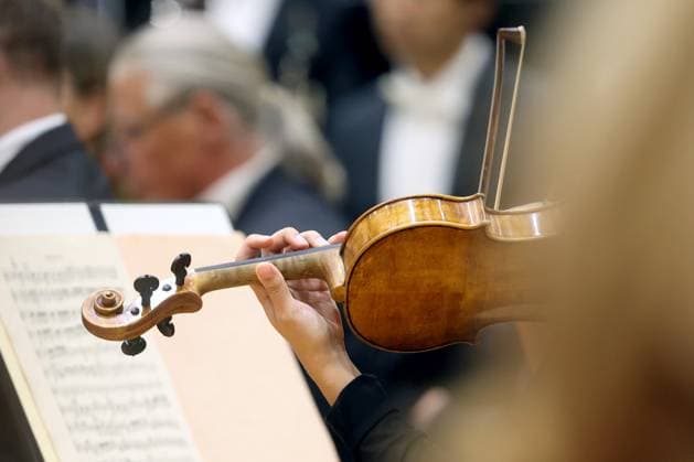 Offizielle Eroeffnung (Eröffnung), neuer Probesaal, neues Probehaus, Haus der Musik der Philharmonie Suedwestfalen (Südwestfalen) in der Oranienstrasse in Siegen Philharmonie Suedwestfalen Haus der Musik am 28.09.2023 in Siegen Deutschland. NUTZUNG NUR REDAKTIONELL