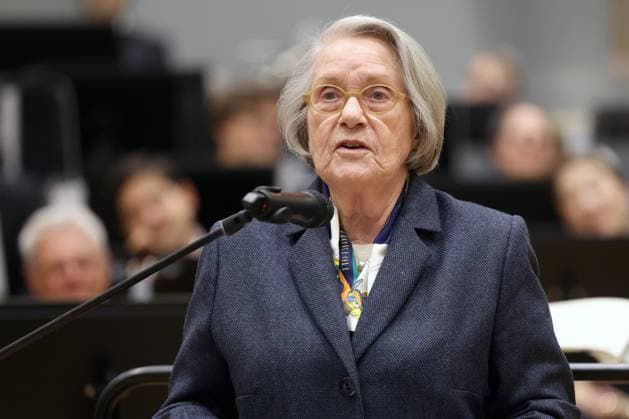 Barbara Lambrecht-Schadeberg, Offizielle Eroeffnung (Eröffnung), neuer Probesaal, neues Probehaus, Haus der Musik der Philharmonie Suedwestfalen (Südwestfalen) in der Oranienstrasse in Siegen Philharmonie Suedwestfalen Haus der Musik am 28.09.2023 in Siegen Deutschland. NUTZUNG NUR REDAKTIONELL