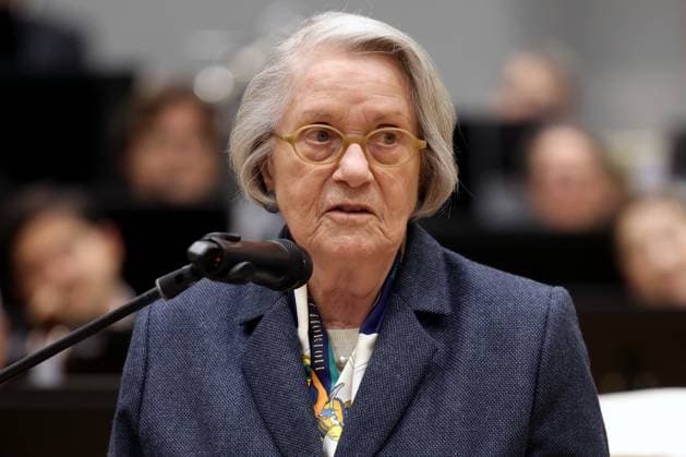 Barbara Lambrecht-Schadeberg, Offizielle Eroeffnung (Eröffnung), neuer Probesaal, neues Probehaus, Haus der Musik der Philharmonie Suedwestfalen (Südwestfalen) in der Oranienstrasse in Siegen Philharmonie Suedwestfalen Haus der Musik am 28.09.2023 in Siegen Deutschland. NUTZUNG NUR REDAKTIONELL