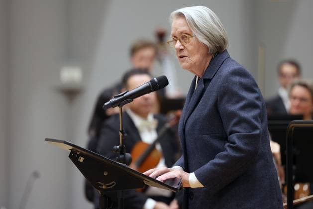 Barbara Lambrecht-Schadeberg, Offizielle Eroeffnung (Eröffnung), neuer Probesaal, neues Probehaus, Haus der Musik der Philharmonie Suedwestfalen (Südwestfalen) in der Oranienstrasse in Siegen Philharmonie Suedwestfalen Haus der Musik am 28.09.2023 in Siegen Deutschland. NUTZUNG NUR REDAKTIONELL