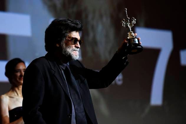 Victor Erice bei der Verleihung des Donostia Awards für sein Lebenswerk auf dem 71. Internationalen Filmfestival San Sebastian Festival Internacional de Cine de San Sebastian im Theater Victoria Eugenia. San Sebastian,