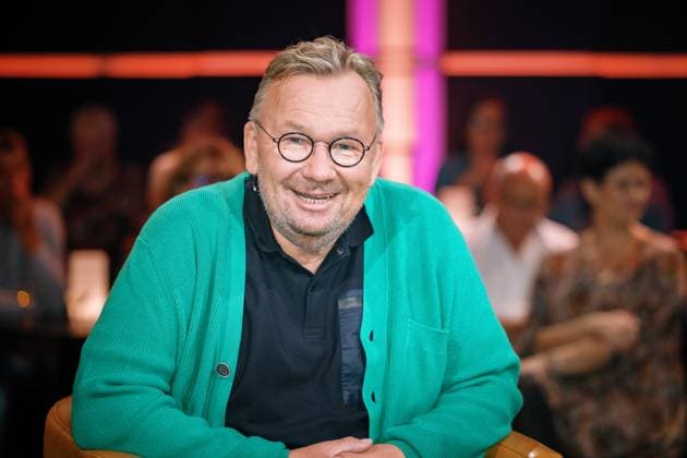 MDR - Riverboat. Entertainer Bernd Stelter anläßlich der Aufzeichnung der MDR - Talkshow Riverboat am 29.09.2023 in der Mediacity Leipzig. 20230930SFL0026 *** MDR Riverboat entertainer Bernd Stelter on the occasion of the recording of the MDR talk show Riverboat on 29 09 2023 in the Mediacity Leipzig 20230930SFL0026
