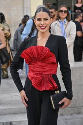 PFW Elie Saab Arrivals Dy Miryan attending the Elie Saab S S 2024 show during Paris Fashion Week on September 30, 2023 in Paris, France. Photo by Julien Reynaud APS-Medias ABACAPRESS.COM Paris France  Copyright: xReynaudxJulien APS-Medias ABACAx 869874_049 ReynaudxJulien APS-Medias ABACAx 869874_049