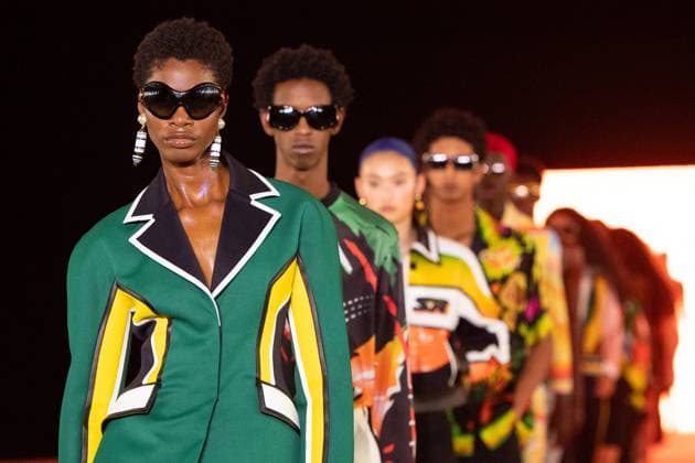 Bilder des Jahres 2023, Entertainment 10 Oktober Entertainment Bilder des Tages Entertainment Bilder der Woche PFW Casablanca Runway Models walk the runway during the Casablanca Womenswear Spring Summer 2024 show as part of Paris Fashion Week in Paris, France on October 01, 2023. Photo by Aurore Marechal ABACAPRESS.COM Paris France  Copyright: xMarechalxAurore ABACAx 870034_102 MarechalxAurore ABACAx 870034_102
