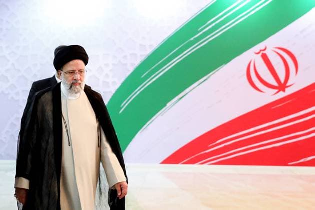 October 2, 2023, Mashhad, Razavi Khorasan, Iran: Iranian President EBRAHIM RAISI arrives at the first international Khorsheed Media Festival in the northeastern city of Mashhad. Mashhad Iran - ZUMAi98_ 20231002_zih_i98_030 Copyright: xIranianxPresidencyx