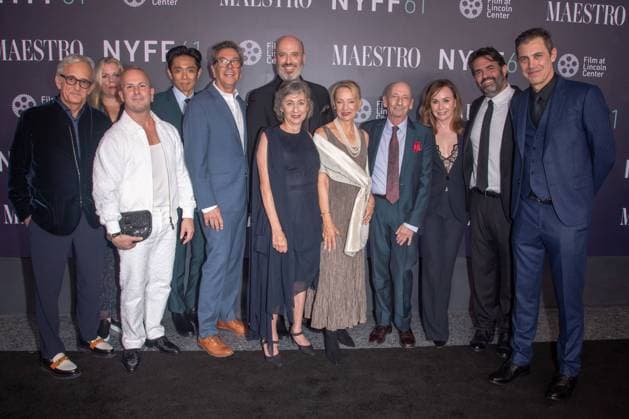 Bilder des Jahres 2023, Entertainment 10 Oktober Entertainment Themen der Woche KW40 Entertainment Bilder des Tages 61st New York Film Festival - Maestro (NEW) 61st New York Film Festival - "Maestro". October 2, 2023, New York, New York, USA: (L-R) Fred Berner, Amy Durning, Yannick Nezet-Seguin, Kazu Hiro, Kevin Thompson, Mark Bridges, Nina Bernstein Simmons, Jamie Bernstein, Alexander Bernstein, Kristie Macosko Krieger, Steven Morrow and Josh Singer attend the red carpet for "Maestro" during the 61st New York Film Festival at David Geffen Hall on October 02, 2023 in New York City. (Credit: M10s TheNews2) (Foto: M10s Thenews2 imago images) 61st New York Film Festival - Maestro  Copyright: xRonxAdarx