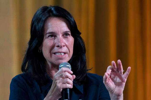 October 3, 2023, MONTREAL, PQ, CANADA: Montreal Mayor Valerie Plante participates in the Adaptation Futures 2023 Conference devoted to climate change adaptation on Tuesday, Oct. 3, 2023. MONTREAL CANADA  - ZUMAc35_ 20231003_zaf_c35_028 Copyright: xChristinnexMuschix